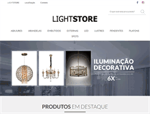 Tablet Screenshot of lightstore-rs.com.br